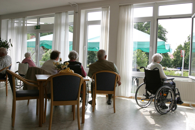Seniors Sitting in an Okanagan Retirement Community